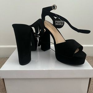 Black platform heels